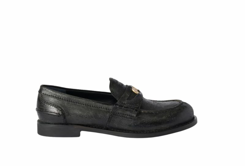Calfskin penny loafers Black.jpg