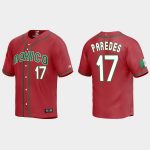 Isaac Paredes 17 Mexico Baseball 2023 World Baseball Classic Replica Jersey - Red