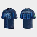 Miles Mastrobuoni 20 Italy Baseball 2023 World Baseball Classic Jersey - Navy